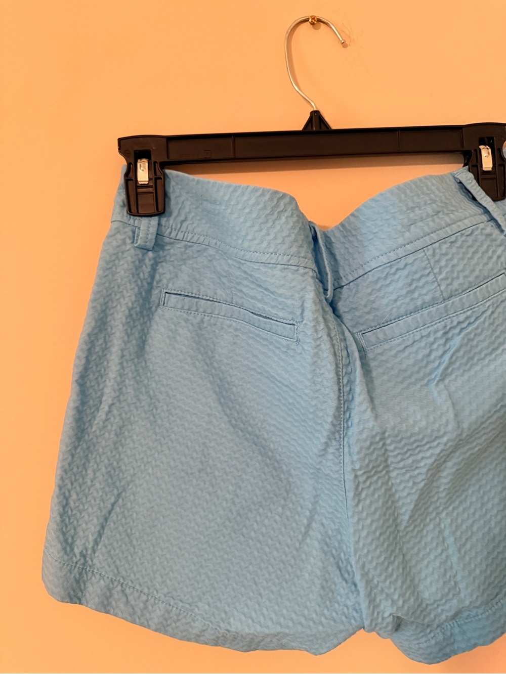 Lilly Pulitzer Light Blue Seersucker Shorts - Picture 10 of 11